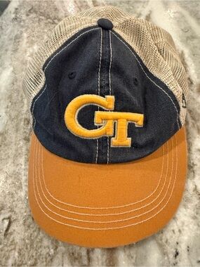Top of the World Kids GT Embroidered Mesh Cap - Navy, Gold & Tan
